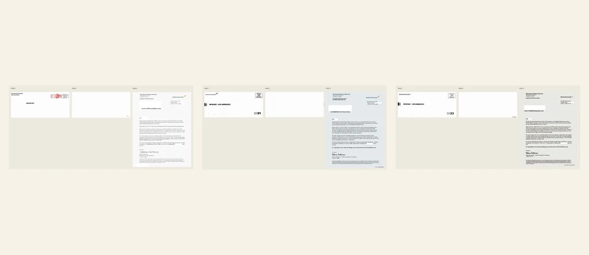 Examples of Endurance important-open-immediately letter