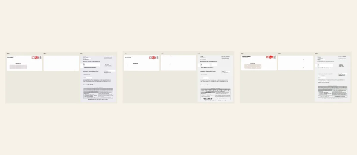 Examples of CarShield summary-of-terms letter