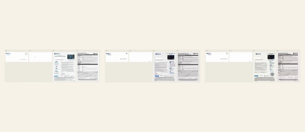 Examples of Pentagon Federal Credit Union rate-and-terms package
