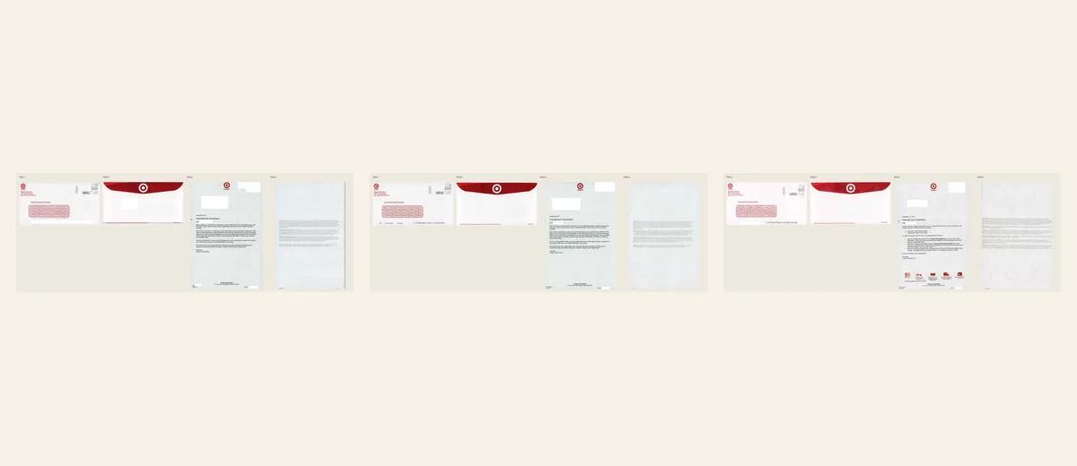 Examples of Target National Bank debit-card package