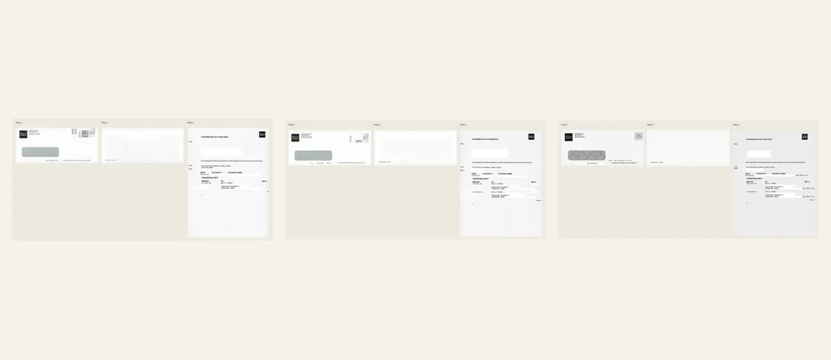 Examples of Wells Fargo account-transfer notice
