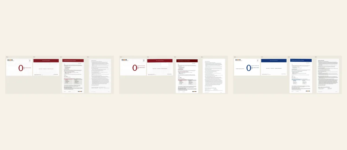 Examples of Discover balance-transfer package