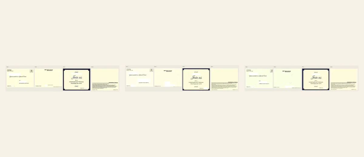 Examples of Plan-event invitation package