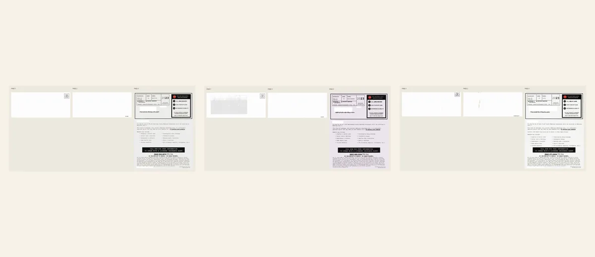 Examples of Medicare information insert package