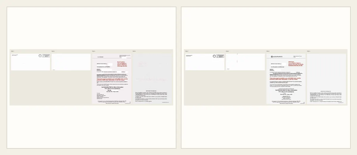 Examples of Assurance Medicare response letter