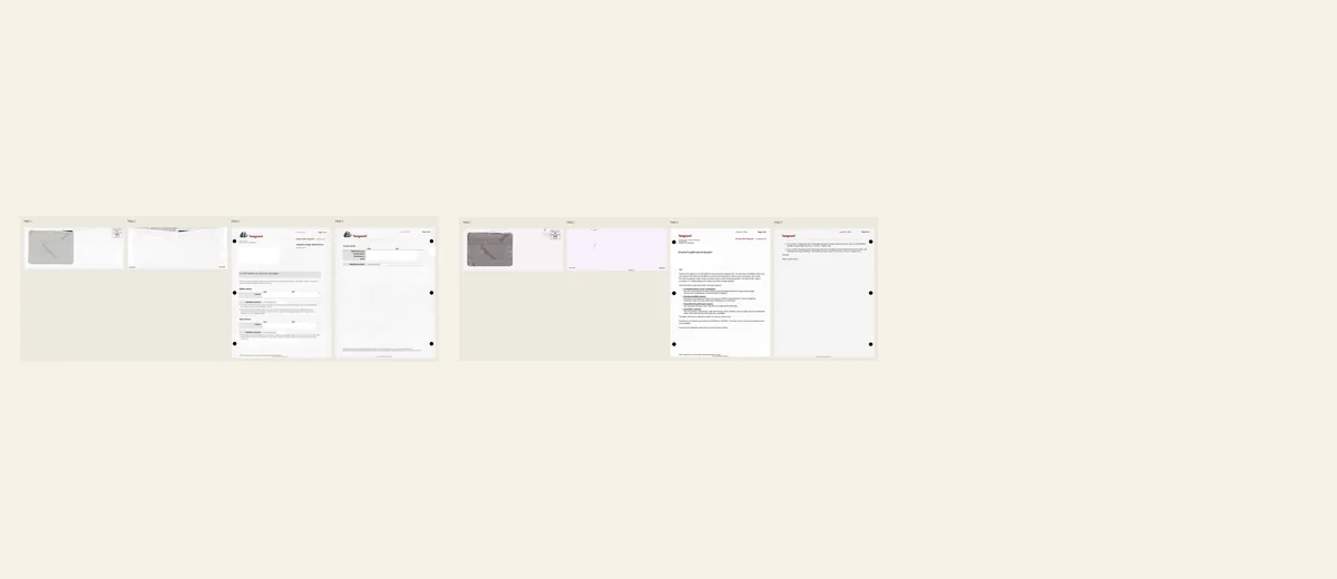 Examples of Vanguard account-change package