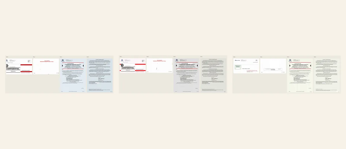 Examples of Confidential policy notice packet