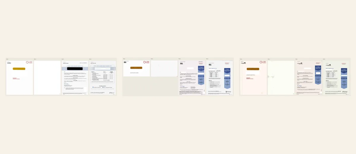 Examples of Member-benefit summary packet
