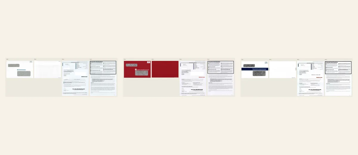 Examples of Quicken Loans rate-and-terms packet