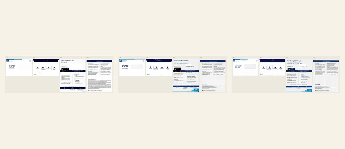 Examples of Credit-line flex-loan package