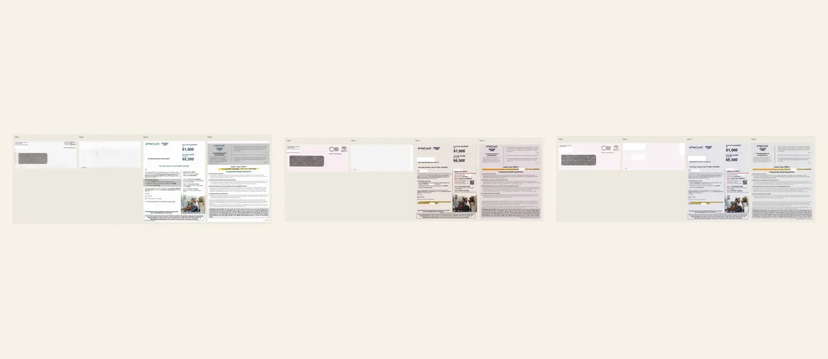 Examples of Photo-led pre-qualified loan package