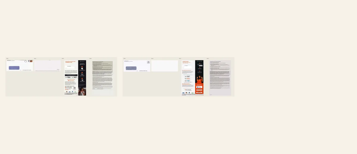 Examples of Three-step pre-selected loan package