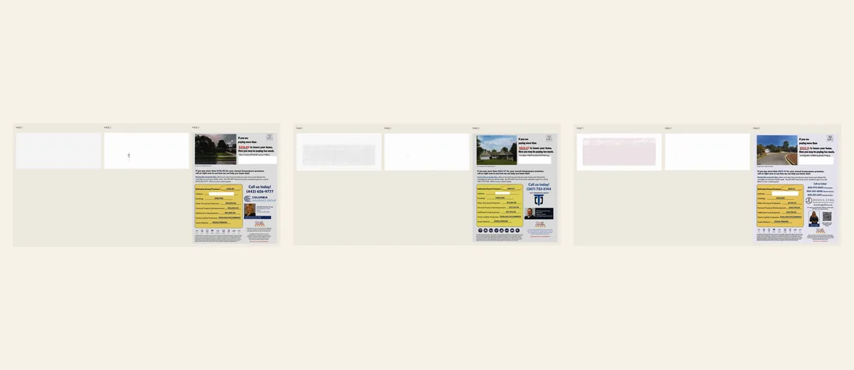 Examples of Broker home-premium quote letter