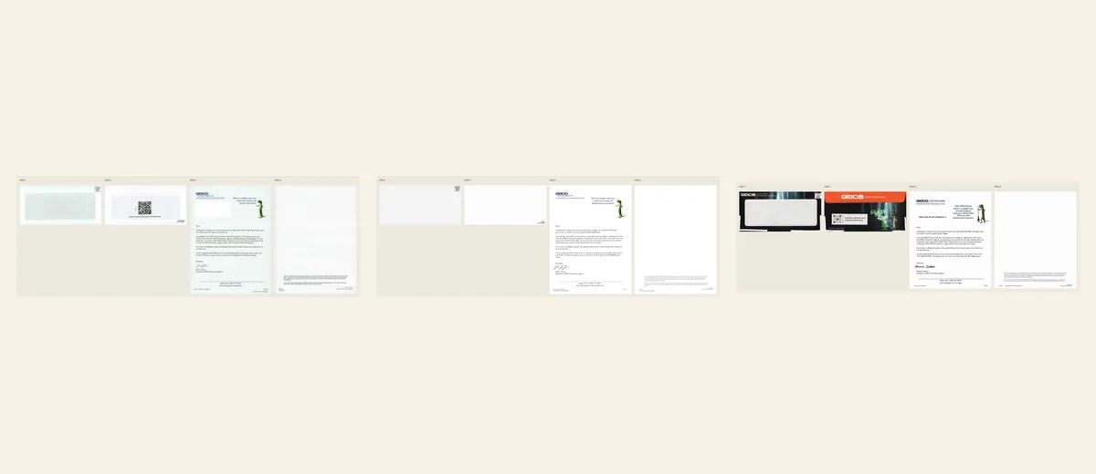 Examples of Digital-response home insurance letter