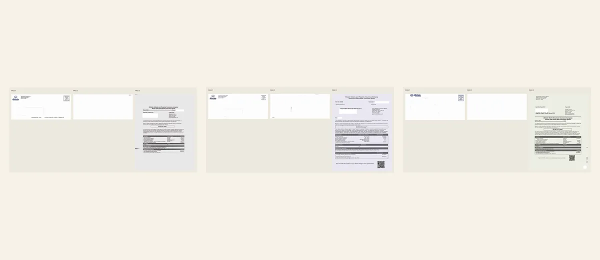 Examples of Formal property quote statement