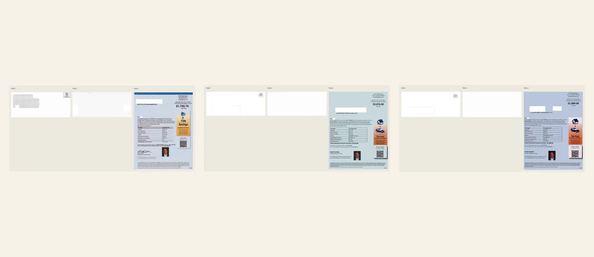 Examples of Blue home estimate package