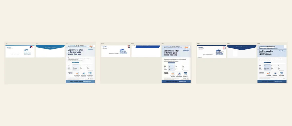 Examples of Opendoor estimated-value lock-in package