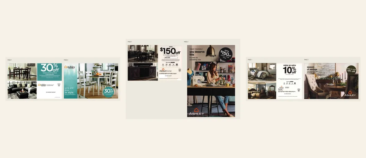 Examples of Ashley furniture seasonal discount package