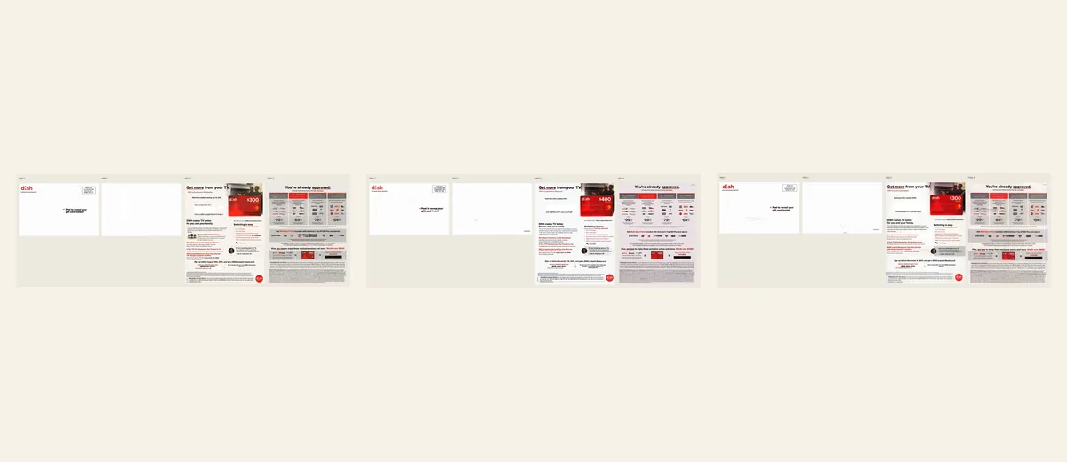 Examples of DISH red price-table package