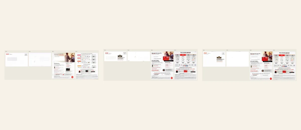 Examples of DISH family-and-price package