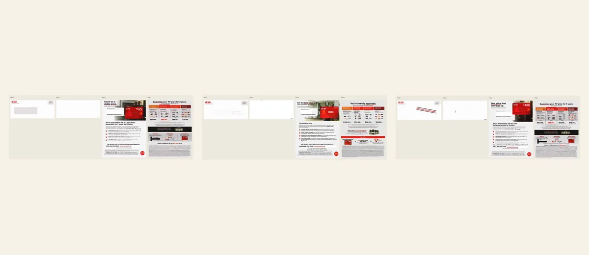 Examples of Red television-price guarantee package