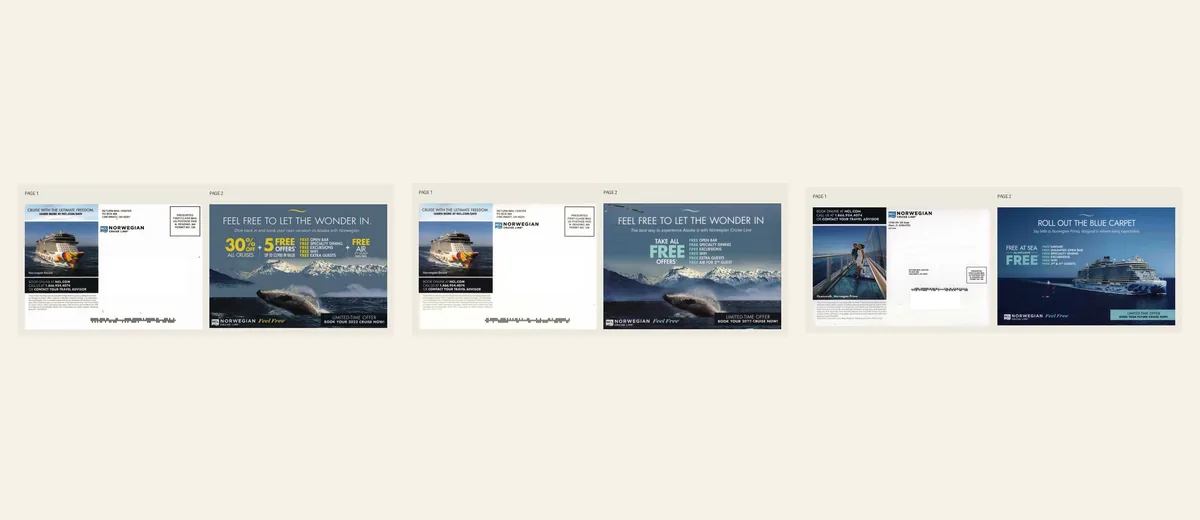 Examples of Norwegian Free at Sea offer