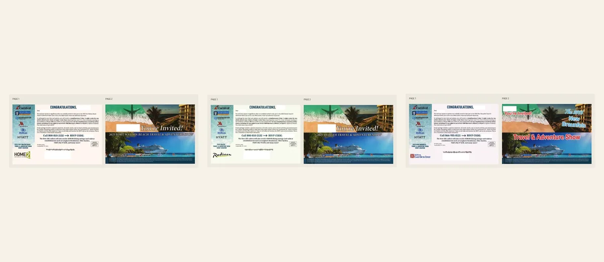 Examples of Cruise travel-and-adventure invitation