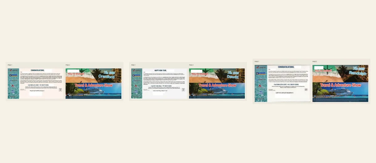 Examples of Travel-and-adventure show cruise package