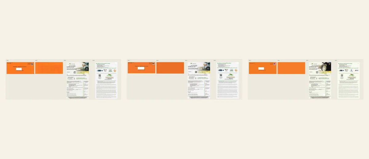 Examples of Orange vehicle-refinancing package