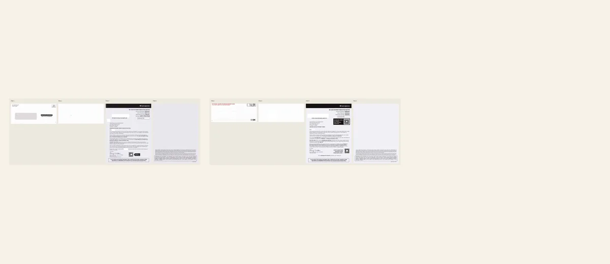 Examples of Auto-approval notice with QR response